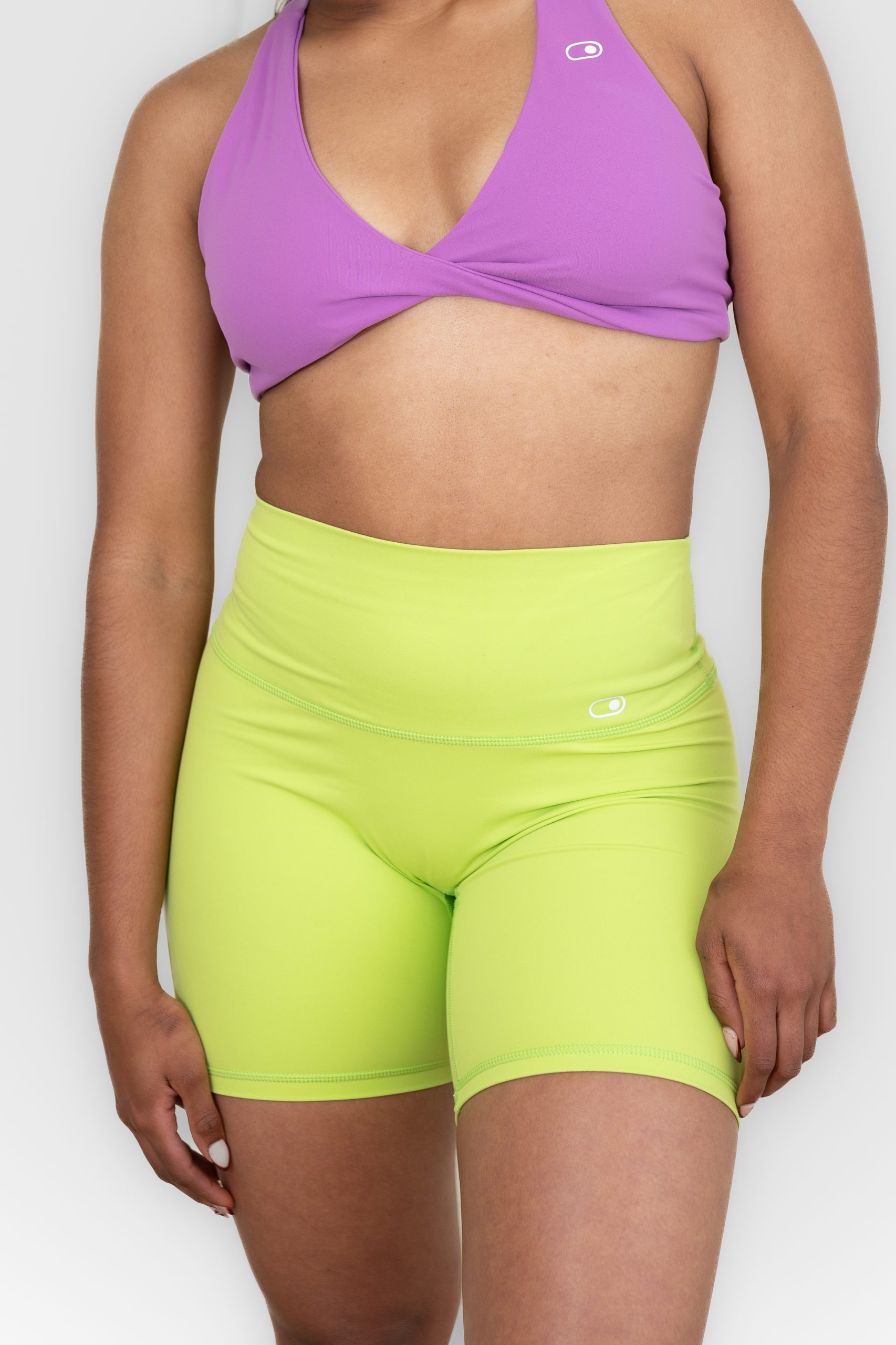 SHORT BIKER YELLOW GREEN